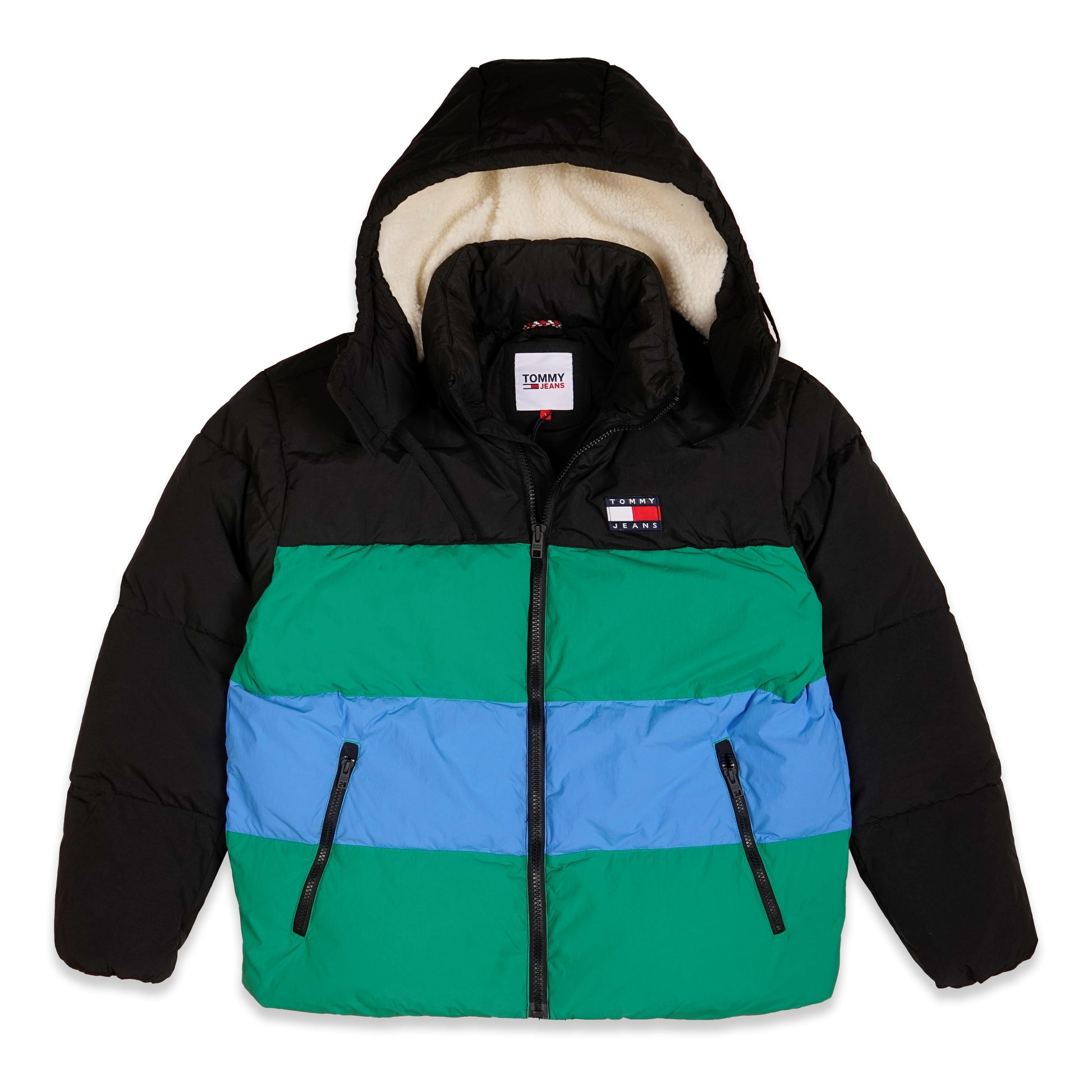 Chaqueta Puffer Tommy Jeans – Color Badge Stripe