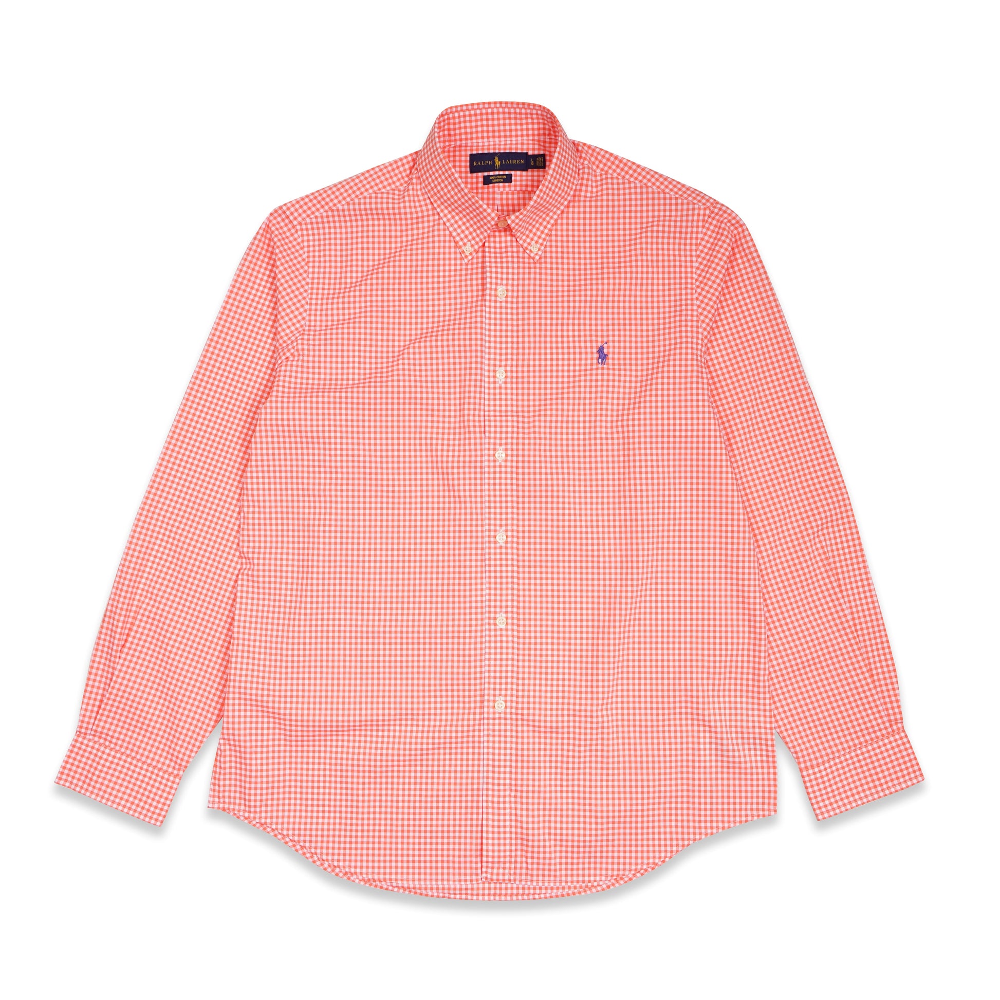 Camisa Popelín Gingham Slim Fit Hombre